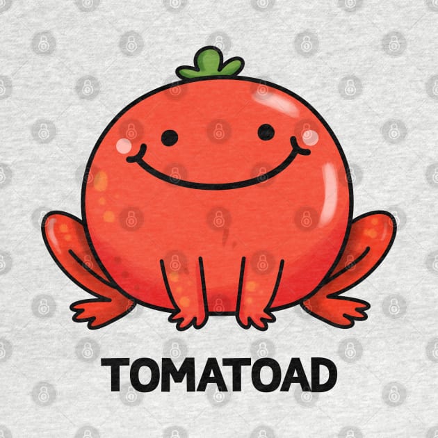 Tomatoad Cute Tomato Toad Pun by punnybone